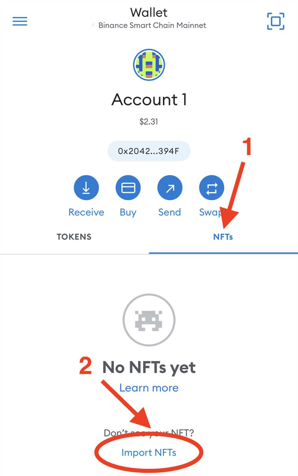 Step 4: Managing and Interacting with NFTs in MetaMask