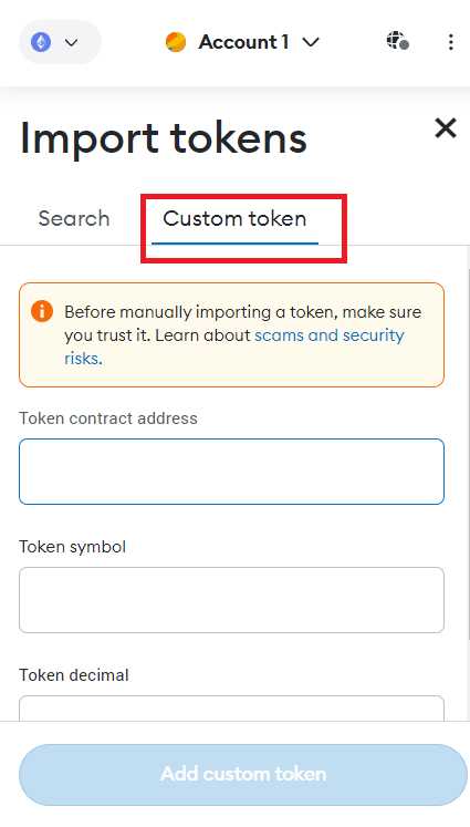 A Step-by-Step Guide on Adding a Custom Token to Metamask