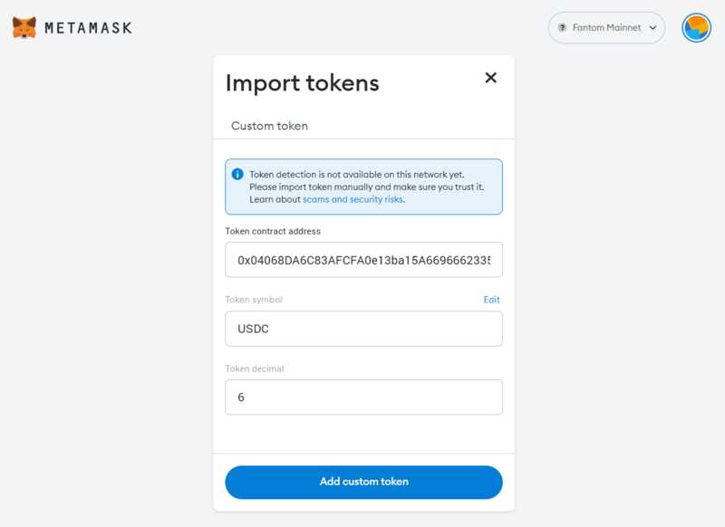 Step-by-Step Instructions for Adding USDC to Metamask