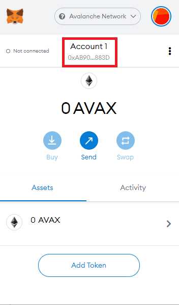 Sending AVAX from Avalanche Wallet to Metamask