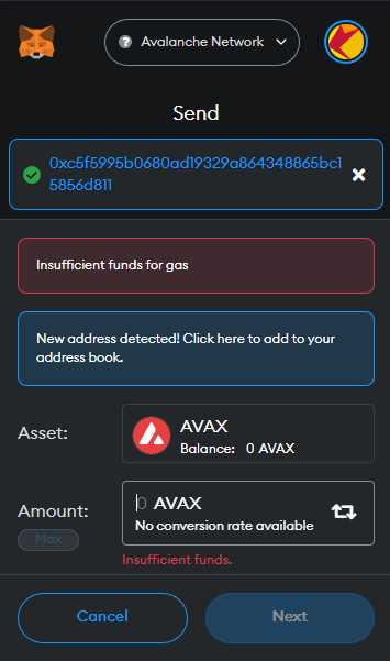 Step 4: Check AVAX Balance
