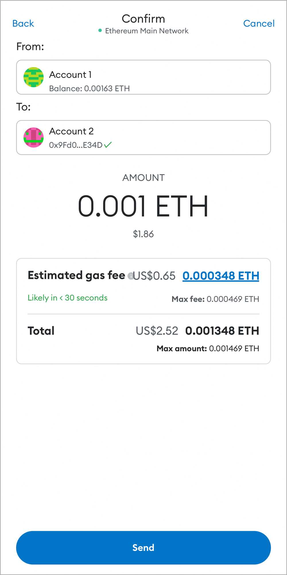 Purchase ETH on an Exchange