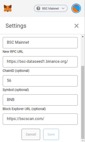 Connecting to BSC Mainnet