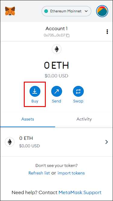 Step 4: Add Ethereum to Your Wallet