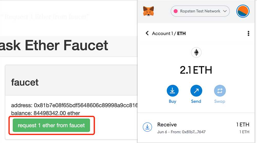 2. Sign in and select Main Ethereum Network