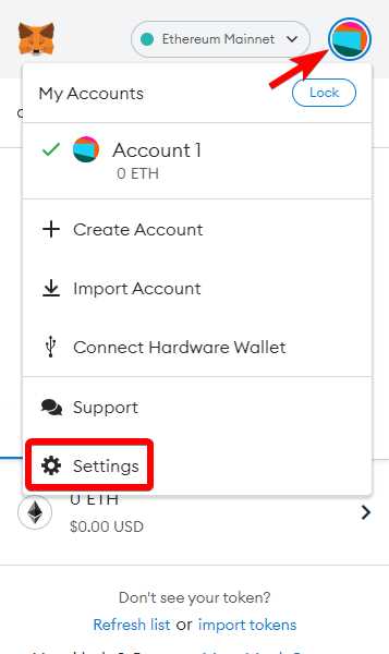 Step 2: Create a New Wallet or Import Existing Wallet
