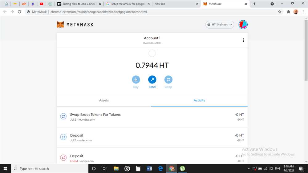Step 1: Install Metamask Extension