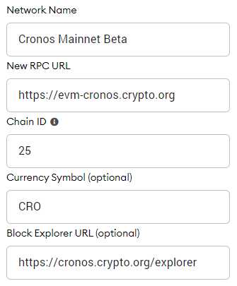 How to Connect MetaMask to Cronos Chain