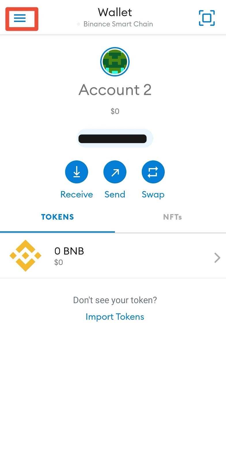 Step 2: Create or Import a Wallet
