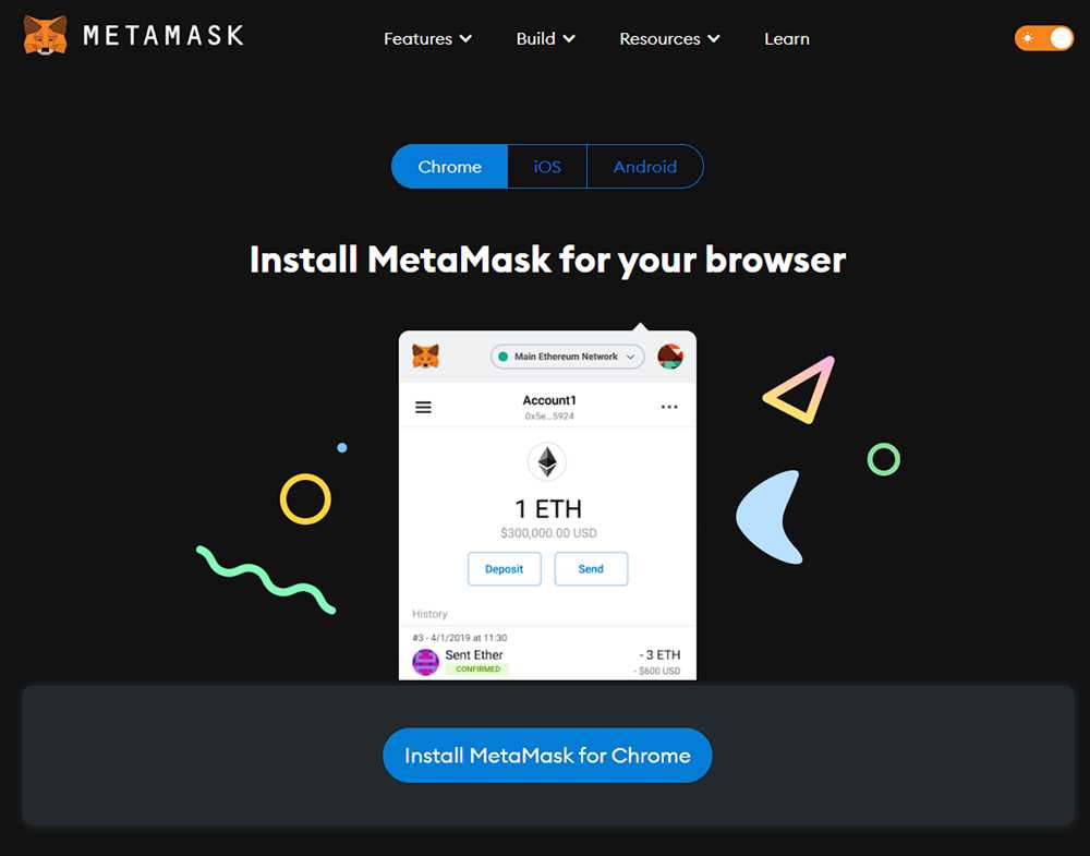 Installing Metamask Extension