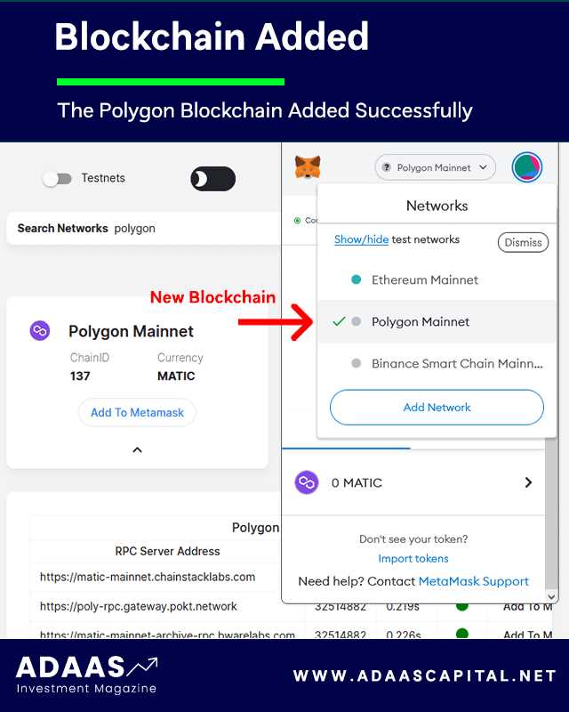 Add Polygon Network to Metamask