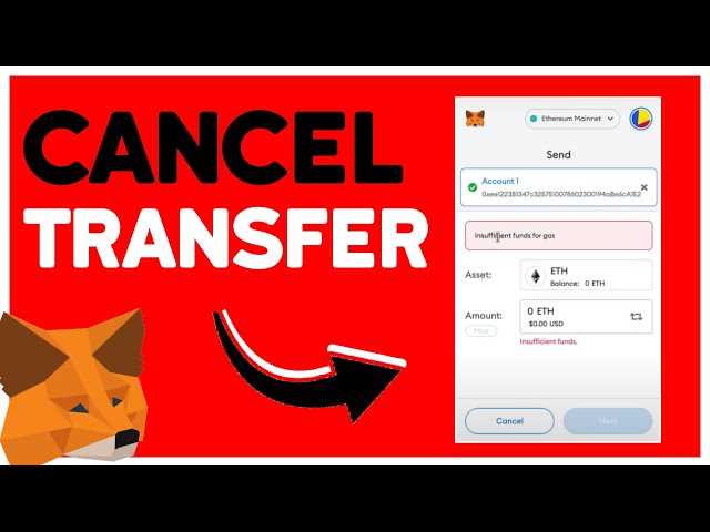 Cancelling the transaction