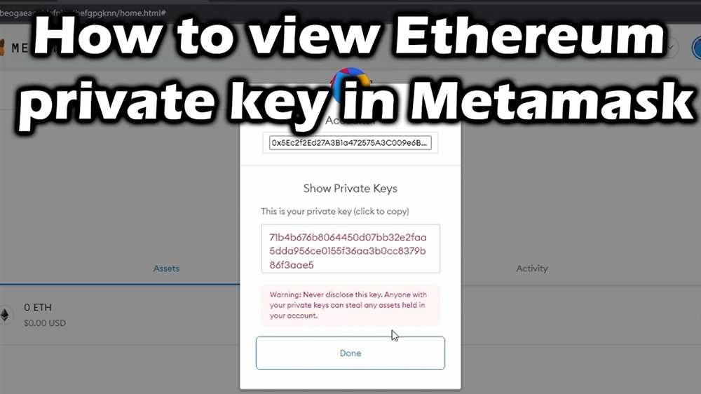 How to Access Your Private Key on Metamask