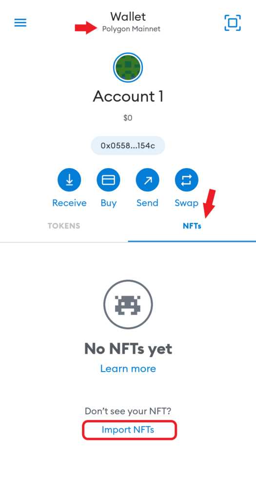 Transfer NFTs for Ownership