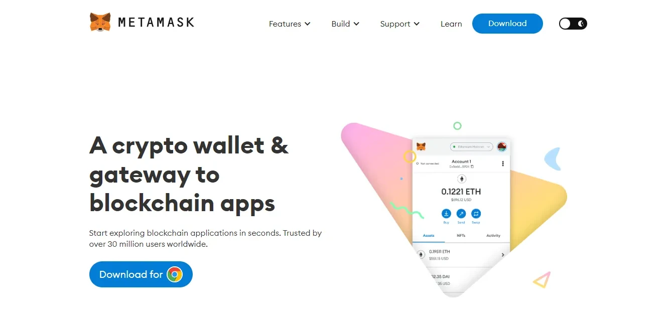 Here's how you can install Metamask: